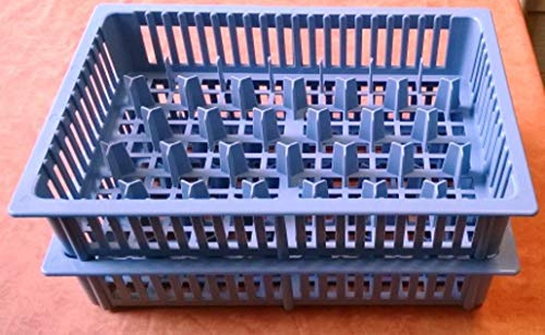 Flügge Schnapsgläser Kiste für 33 Wachtmeister Dublino 2cl, Glas, Stern, Klassiker, Blau, Zuhause, Wiederverwendbar, 390x260x80 mm, Fach 50x50 mm