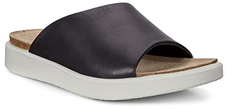ECCO Korkspheresandal, öppen rygg tofflor dam, Svart svart 1001, 7 UK