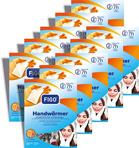 varivendo Handwärmer Set 20 Stück Figo Taschenwärmer ideal für Outdoor