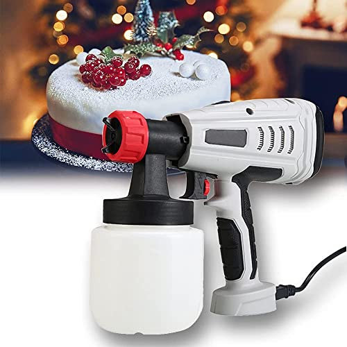 BDXZJ Pistolet de Pulvérisation de Chocolat, Détachable Pistolet À Pulverisation Électrique, Peinture Au Latex de Peinture Au Latex de Décoration Murale Amovible Et Réglable