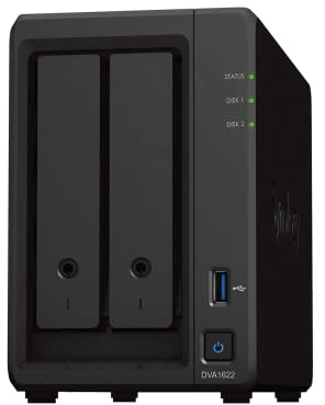 Synology 16 Kanal NVR Deep Learning Video Analytics DVA1622 mit HDMI-Videoausgang
