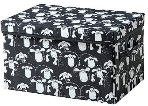 Lifeney incontra Shaun the Sheep scatola portaoggetti con coperchio per bambini - scatola con l'iconica pecora per riporre i giocattoli - 37 x 25 x 21 cm adatta alla stanza di ogni bambino