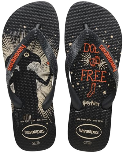 Havaianas Top Harry Potter Unisex Adults FlipFlop New Graffit/Graffit Metalic 4.5/5 UK