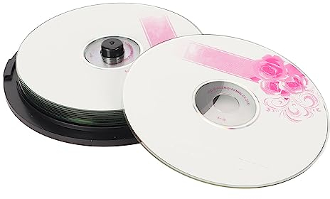 Elprico Discos CD R en Blanco de Velocidad 52X, Capacidad de 700 MB, Compatible con iOS para para para para, No Regrabable, Material de PC para Imágenes Digitales Música (10 Piezas)