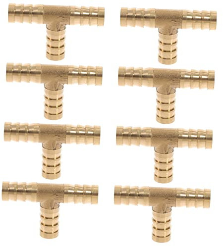 Gadpiparty 8St Pagodengelenk rv sanitärteile pex Babyflaschenbürste Wasserleitungsarmaturen für Wohnmobile Anschlüsse 1/2 Zoll Gas Schlauch PE-Rohr Adapter Suite Kupfer