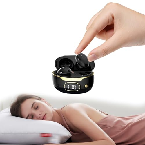 Kleinste Schlafkopfhörer kabellos Bluetooth Mini Wireless Kopfhörer zum Schlafen Earbuds unsichtbar in-ear schnurlos Ohrhörer für Arbeit versteckt Headsets für Seitenschläfer kleine Ohren im Ohr