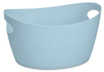 Koziol BOTTICHELLI M Organizer & Aufbewahrungsbehälter, 4,5 l, stapelbar, Farbe: recyceltes Blau