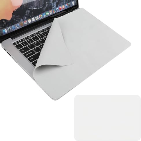 Hugfads Bildschirmschutz Mikrofaserfolie für MacBook Pro 13 (33cm), MacBook Pro 14 (35.5cm) und MacBook Air 13 (33cm), inklusive Reinigungstuch, Schutz vor Tastaturabdrücken