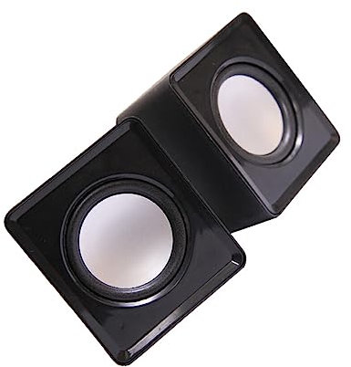 tuwiwol Altavoces portátiles para Ordenador, pequeño Altavoz de música, Mini estéreo con Cable USB para el hogar, PC, portátil, Accesorios para Notebook, Negro