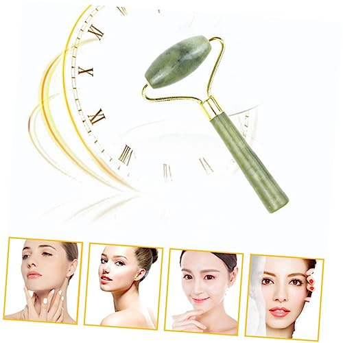 Beatifufu 5 Stück Augenmassagegerät Aus Natürlichem Schmuckstein Und Schönheitswerkzeug Für Hautpflege Gesichtsrollwerkzeug Für Anti-aging Grün