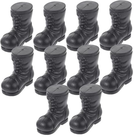 Ciieeo 10stücke Teiliges Santa Claus Stiefel Weihnachtsstiefel Realistisch Detailreich Weihnachtsdekoration Für Xmas Party Festliche Handwerkskunst Zubehör