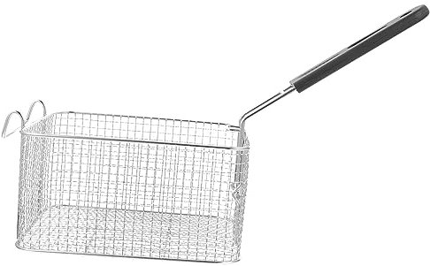 SECFOU Cesta para Freír Asa para Freír Tipo De Alimentos Acero Inoxidable Colador para Papas Fritas