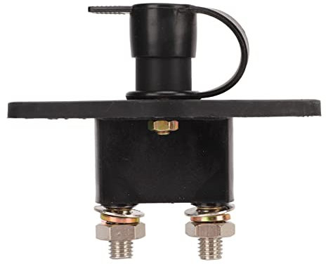 Batterietrennschalter 12V 24V Power Switch Wasserdicht 200A 1000A, Trennschlüssel für Auto mit 2 Messingklemmen 5/16 Zoll, 2 Befestigungslöchern 3/16 Zoll, Einfache