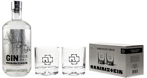 Rammstein® Gin 40% Vol. 0,7 Liter incl. 2 Rammstein Tumbler Set