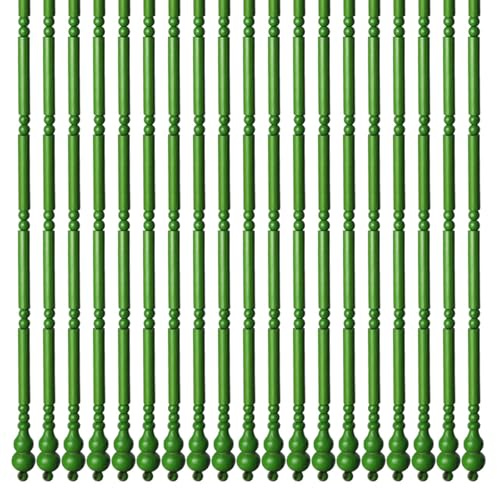 LRYELWA Türvorhang Bambus Perlenvorhang Hängender Fadenvorhang als Insektenschutz Fliegenschutz Raumteiler Dekorativ für den Indoor,Balkon,Terrassen,mit Zubehör (90x200cm 60 Stränge,Green)