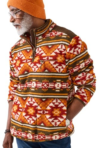 Joe Browns Men's Fleece Funnel Neck Top Henley Shirt