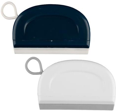 Tabanzhe 2 lavavetri per doccia, mini raschietto flessibile in silicone per finestre, specchi e vetri, lavavetri portatile per auto, bagno, cucina