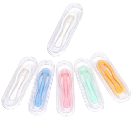FOMIYES 6 juegos Pinzas y Ventosas para Lentes de Contacto Plástico Seguro para Lentes Herramienta Práctica para Poner y Quitar Lentillas Color Aleatorio Kit Portátil para Color Aleatorio