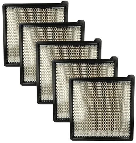 vhbw 5x Flachfaltenfilter kompatibel mit Kärcher KM 75/40 WG, KM 75/40 W Bp Pack Scheuersaugmaschine, Kehrmaschine - Luftfilter, Ersatz-Filter