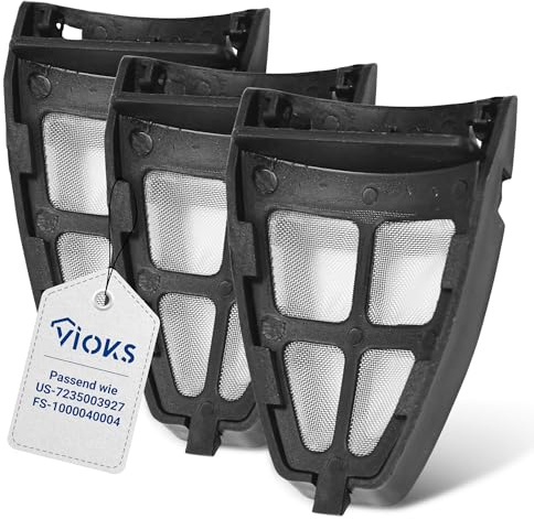 VIOKS Set di 3 bollitori disincrostanti di ricambio per WMF US-7235003927 FS-1000040004 filtro acqua calcare – filtro fine per Stelio Bueno Terra 1,7 litri WMF bollitore
