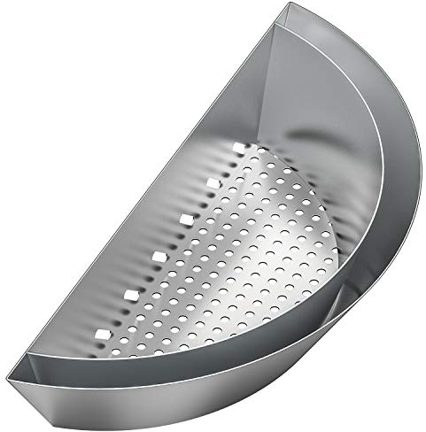 Onlyfire Contoured Stainless Steel Char-Basket Charcoal Briquet/Charcoal Fuel Holder for 57-67cm Kettle Grill