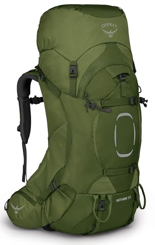 Osprey Aether Herren Rucksack, 58L, Garlic Mustard Green, L/XL