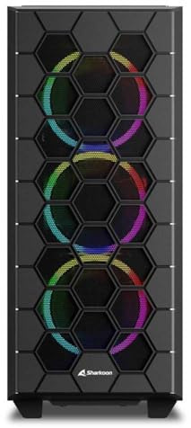 Sharkoon RGB Hex Cristal Templado USB 3.0 Negra