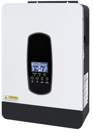 Y&H 2200W Solar-Hybrid-Wechselrichter DC12V zu AC230V,netzunabhängiger Reiner Sinus-Wechselrichter mit 80A MPPT Solar-Ladegerät+AC-Ladegerät,Max PV 2000W DC55-450V Eingang,geeignet für 12V Batterie