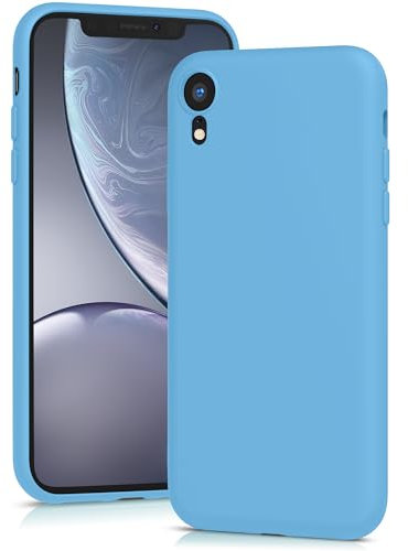 YATWIN Silicone Case for iPhone XR, Soft-Touch, Shockproof, DustProof, Antiskid Full Body Armour Phone Cover for Apple iPhone XR - Sky Blue