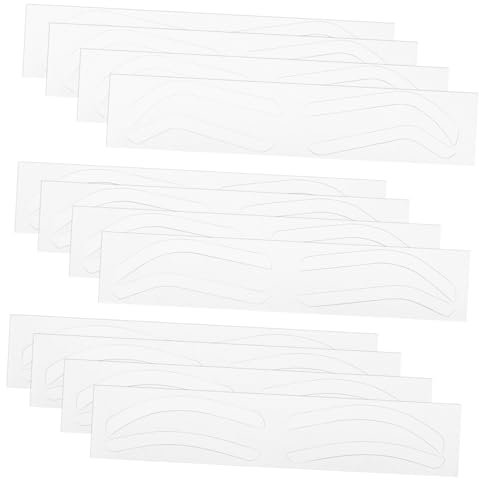Ipetboom 12 Paar Augenbrauen Schablonen Selbstklebend Aus Papier Augenbrauen Hilfsaufkleber Zum Präzisen Formen Und Zeichnen Für Make up Und Tätowierungen