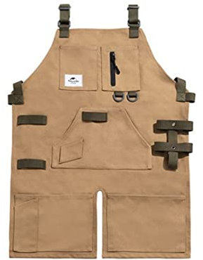 delantal de carpintería, delantal de herramientas, Delantal de herramientas for acampar al aire libre, delantal de trabajo resistente al desgaste for acampar, delantal for hombres y mujeres