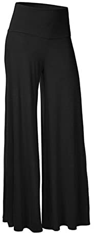 Pantaloni Morbidi Donna Vita Alta Estivi Pantalone Larghi Eleganti Taglie Forti Pantaloni Gamba Larga Elasticizzati Comodi Leggeri Pantalon Baggy Traspiranti Morbidi Pants Palazzo Estate 2025 Moda