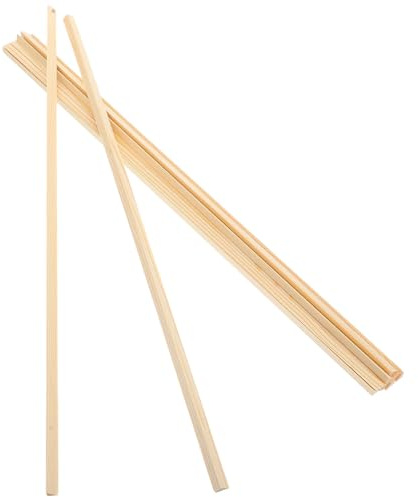 TOBBOMEY Moulures Bois Pin 10 Pièces Baguettes Triangulaires 50 CM Garnitures Décoratives pour Encadrement Moustiquaire Fenêtre Maison