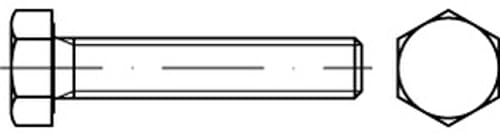 ISO 4017 8.8 Sechskantschrauben mit Gewinde bis Kopf - Abmessung: M27x100 (1 Stück)