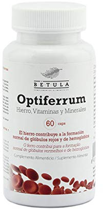 Betula Optiferrum, 60 cápsulas, 30 g