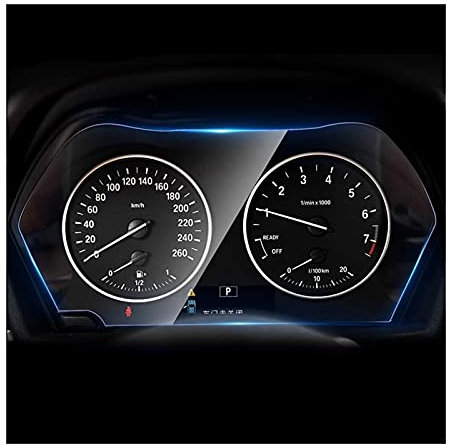 XHSM GPS Navi Schutzfolie Für BMW F20 Serie 1 2012-2018 Armaturenbrettschutz Cockpitfolie Tacho TPU Innenausstattung Instrumententafel Displayschutzfolie (Color : 2Stück)