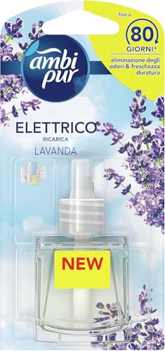 Ambi Pur Elektrischer Lavendel-Diffusor für Räume, 20 ml, zum Entfernen von Gerüchen, 9 Stück