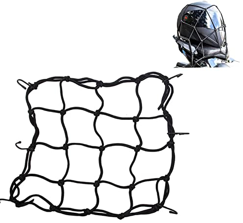Rete Ragno Elastica,Rete Ragno Elastica Moto,Rete Portapacchi Ragnatela ragno,Rete portabagagli per moto,Per fissare il casco e i bagagli in moto,30 x 30 cm ﻿