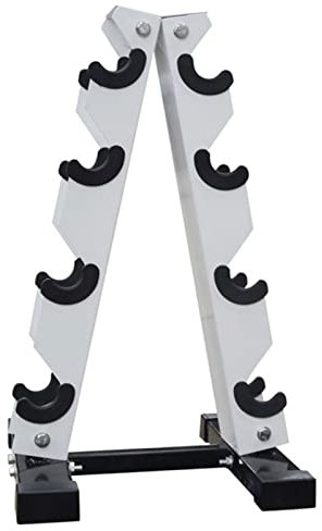 Limitoll Hantelhalter für Hanteln | Kleines Hantelregal mit Stahl | 3/4 Etagen Hanteln Gewichte Griff Ständer A-Rahmen Hantelhalterung Hantelständer für Home Gym