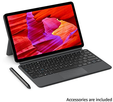 Amazon Fire Max 11 tablet (newest gen), productivity bundle with Keyboard Case, Stylus Pen, octa-core processor, 4 GB RAM to do more throughout your day, 128 GB, Grey, with Ads