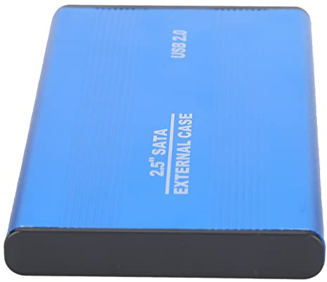 Akozon Caja de Disco Duro Externo Portátil de 2,5 Pulgadas y 2 TB, HDD Plug Play 3 TB USB2.0 SSD Disk Box Cajas de Disco Duro Externo de 1 TB (Máximo Soporte Posible, el Producto no es un Disco Duro)