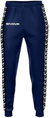 GIVOVA Pantaloni Terry Band, Unisex-Adulto, Blu