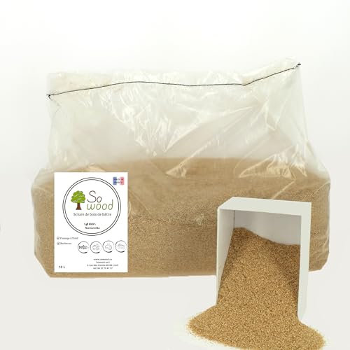 Générique Segatura di legno di faggio 10 litri per affumicatura naturale 0.35-0.9 mm Tutto affumicatoio Tutti i tipi di alimenti