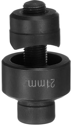QUARKZMAN Blechlochstanze 21mm aus Lagerstahl Präzises Schneiden Manuelle Durchschlagwerkzeug-Set für Metallblech, Spüle, Edelstahl, Schwarz