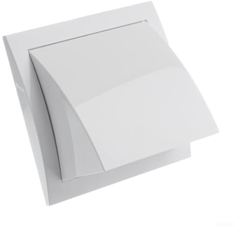 1 x Abluftventilator, ABS-Außenwand, Abluftschlitz, Wandlüftungsgitter, Luftauslass für Küche, Badezimmer (100 mm)