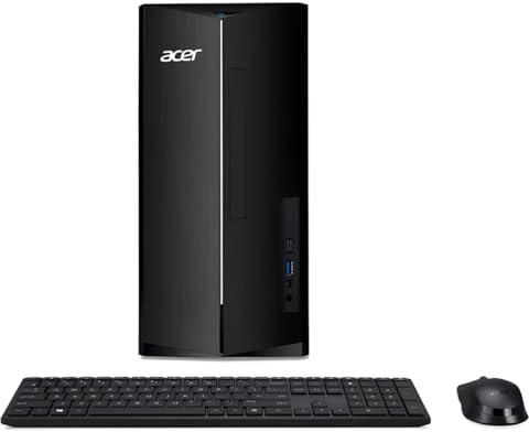 acer Aspire TC-1785 Desktop PC | Intel i5-14400 up to 4.7GHz | 16GB RAM (upgradeable to 32GB) | 1TB PCIe NVMe SSD | Windows 11 | Black