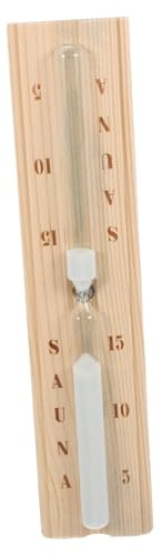 Levemolo Wooden Sauna Timer Wiederverwendbare Sanduhr Dekorative Wand-Sanduhr Für Sauna Dampfbad Und Badezimmer Minuten Präzise Zeitmessung Hitzebeständig Und Langlebig Für Freunde Und