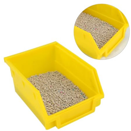 BUGUUYO Hamster Toilette Und Badewanne Für Kleine Tiere Kunststoff Badewanne Zufälligen Farben Für Hamster Mäuse Und Andere Kleintiere s Einfacher Zugang Und Reinigung
