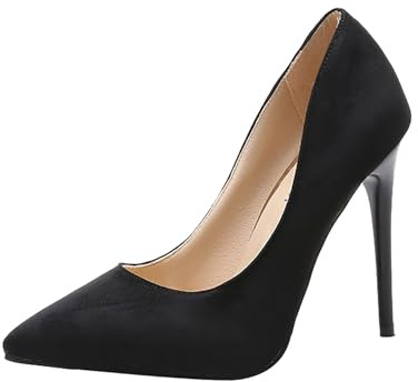 Womens High Heels Closed Pointed Toe Pumps Stiletto Women Dress Slip On Pump Shoes Wedding Bridal Work Office Comfortable Pumps Shoes