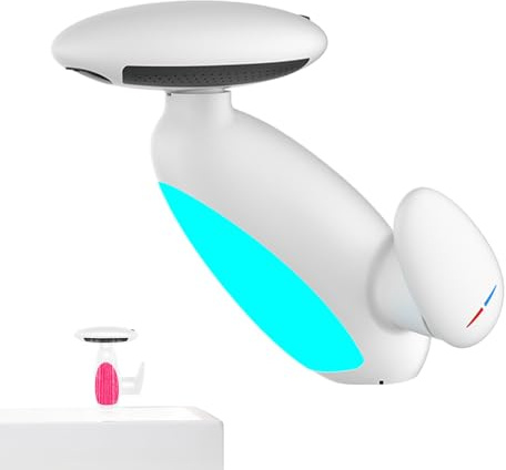 Rubinetto Bagno Lavabo - Rubinetto Moderno Per Bagno - Girevole 360 Gradi Con Scarico E Doccetta 4 Modalità Per Casa Cucina Lavanderia Ristrutturazioni